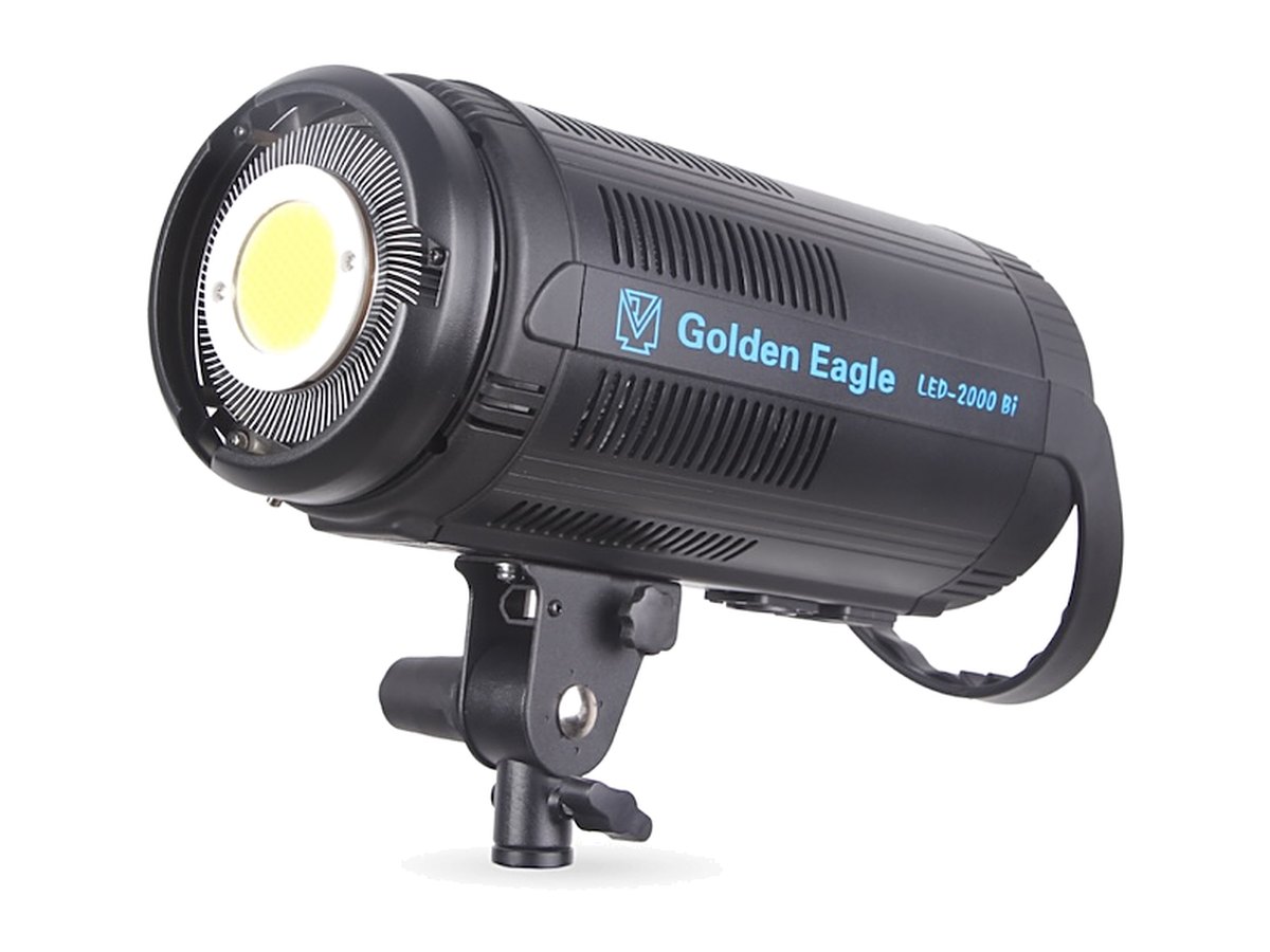 LED 2000Bi 双色温 COB 灯，正面带 COB