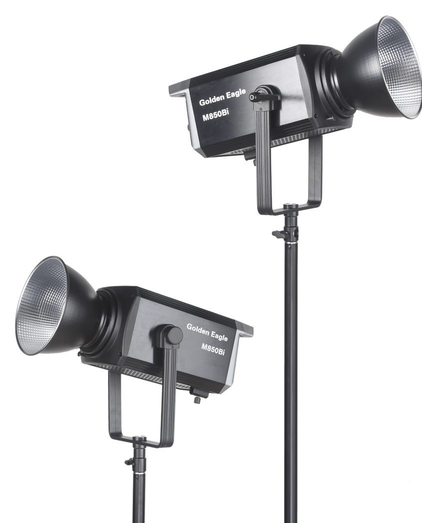 M550Bi 与 M850Bi 双机架在灯架上